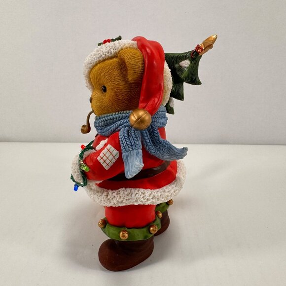 Cherished Teddies St. Nick Figurine Santa Claus Lights Up Special Delivery - Picture 2 of 7